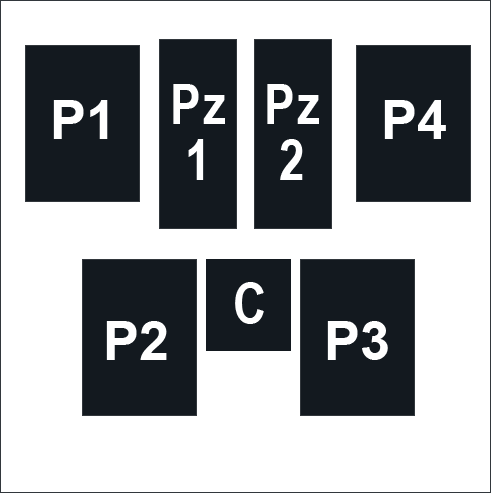 Esquema de pabellones